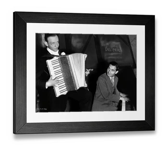 Framed Print : Fred Astaire and Irving Berlin Playing Instruments Framed Print : Fred Astaire and Irving Berlin Playing Instruments