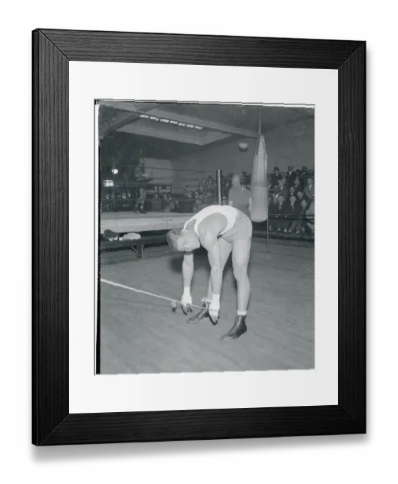 Framed Print : Joe Louis Stretching Framed Print : Joe Louis Stretching
