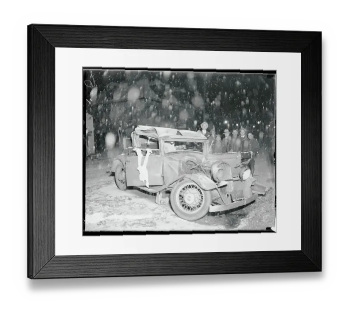 Framed Print : Car Wreckage From an Accident Framed Print : Car Wreckage From an Accident