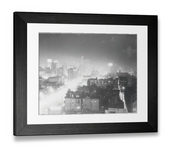 Framed Print : Detroit Skyline Framed Print : Detroit Skyline