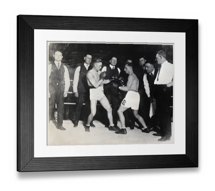 Framed Print : Benny Leonard Vs. Willie Ritchie
