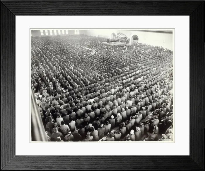 Framed Print : Prisoners Gathered for Vaudeville Show