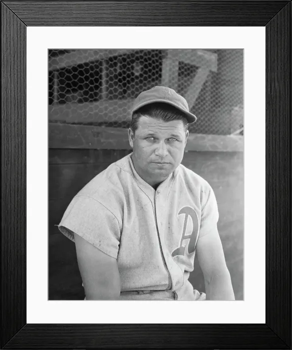 Framed Print : Jimmy Foxx Waist-Up Seated Framed Print : Jimmy Foxx Waist-Up Seated