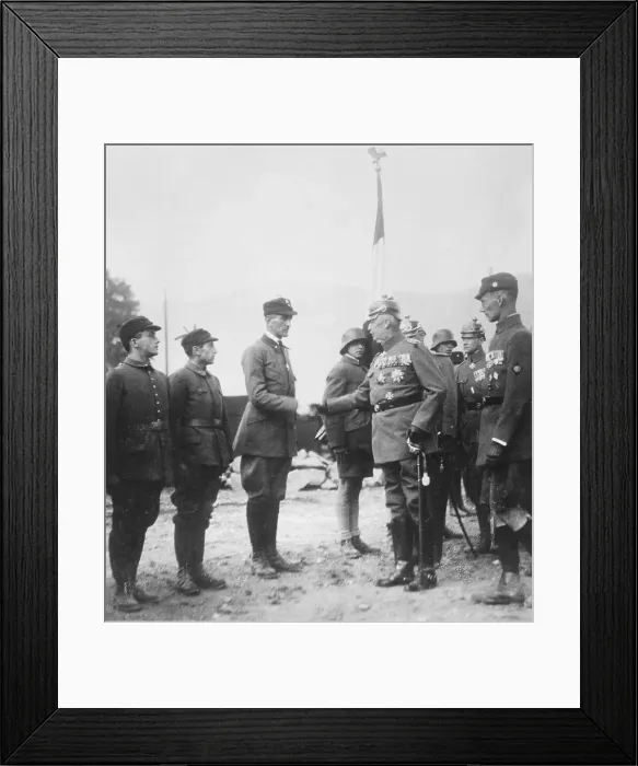 Framed Print : Erich Ludendorff Greeting Troops Framed Print : Erich Ludendorff Greeting Troops