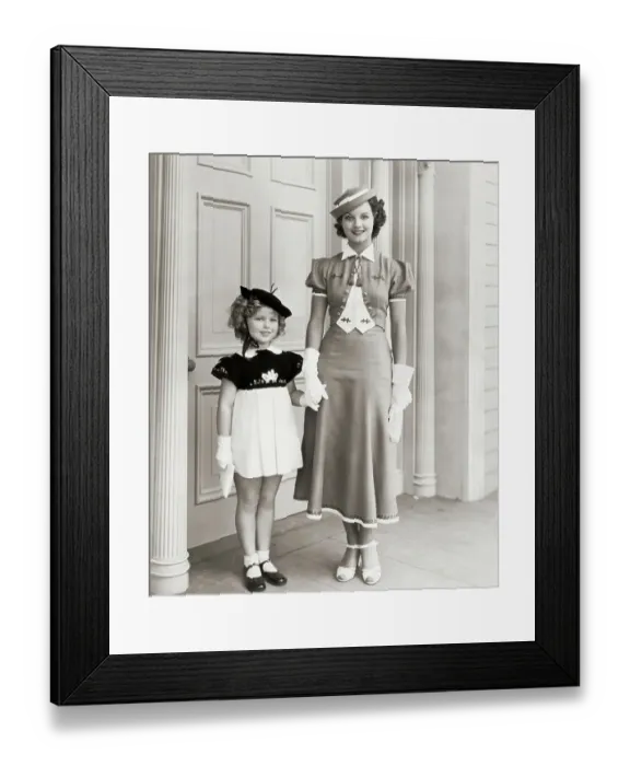 Framed Print : Actress Shirley Temple with a Costar in Curly Top