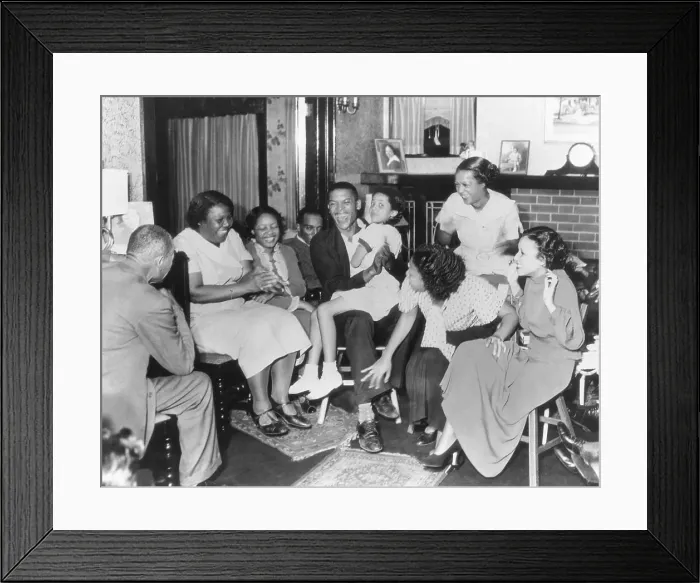 Framed Print : Joe Louis and His Family Framed Print : Joe Louis and His Family