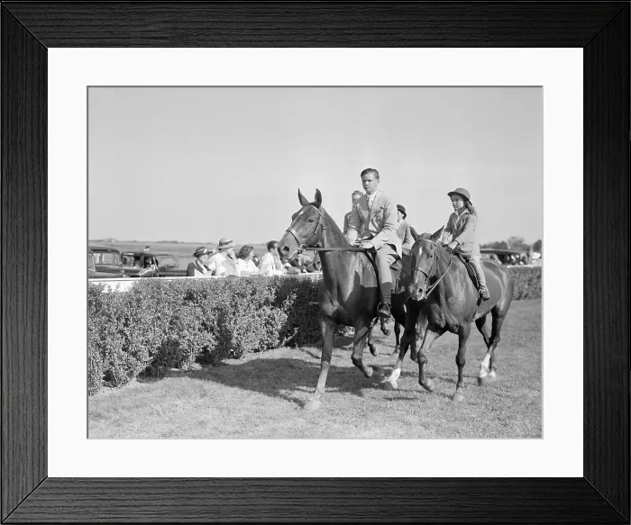 Framed Print : Young Jacqueline Bouvier Horseback Riding Framed Print : Young Jacqueline Bouvier Horseback Riding
