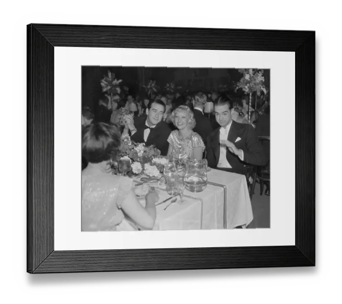 Framed Print : Howard Hughes with Pat DeCicco and June Knight Framed Print : Howard Hughes with Pat DeCicco and June Knight