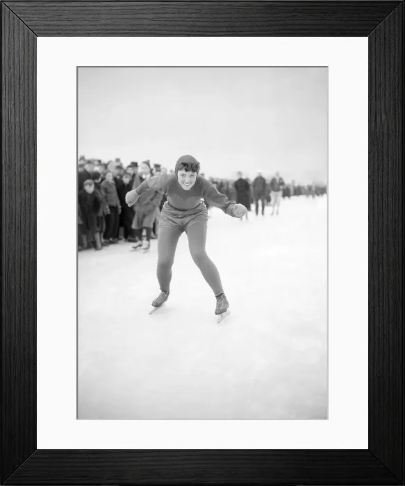 Framed Print : Kit Klein Speed Skating Framed Print : Kit Klein Speed Skating
