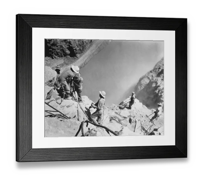 Framed Print : Boulder Dam Construction Framed Print : Boulder Dam Construction