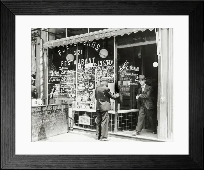 Framed Print : Restaurant with Discount Prices Framed Print : Restaurant with Discount Prices