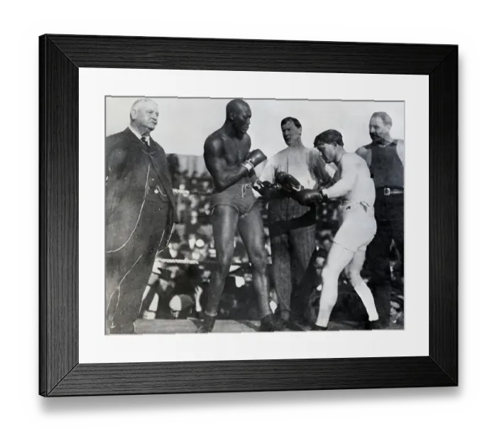 Framed Print : Johnson-Flynn Bout Framed Print : Johnson-Flynn Bout