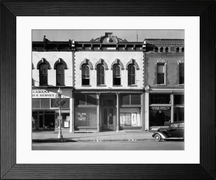 Framed Print : Main Street Shop Facades Framed Print : Main Street Shop Facades