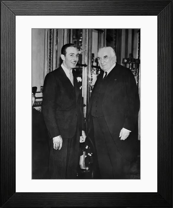 Framed Print : Walt Disney and Louis Lumiere Framed Print : Walt Disney and Louis Lumiere