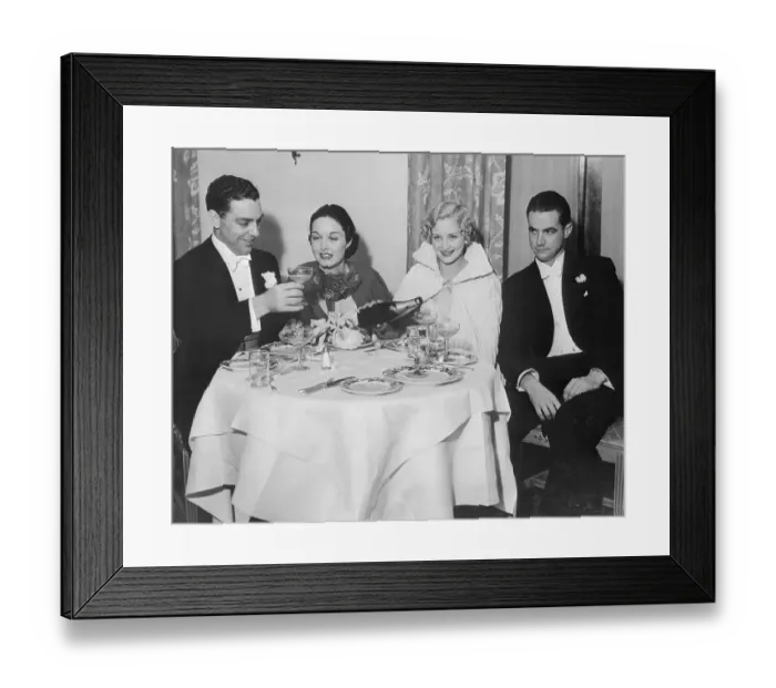 Framed Print : Howard Hughes with Actors at Mayfair Club Framed Print : Howard Hughes with Actors at Mayfair Club
