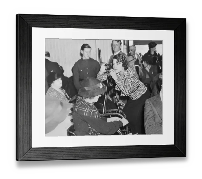 Framed Print : Photographer Margaret Bourke-White Taking Courtroom Photograph Framed Print : Photographer Margaret Bourke-White Taking Courtroom Photograph