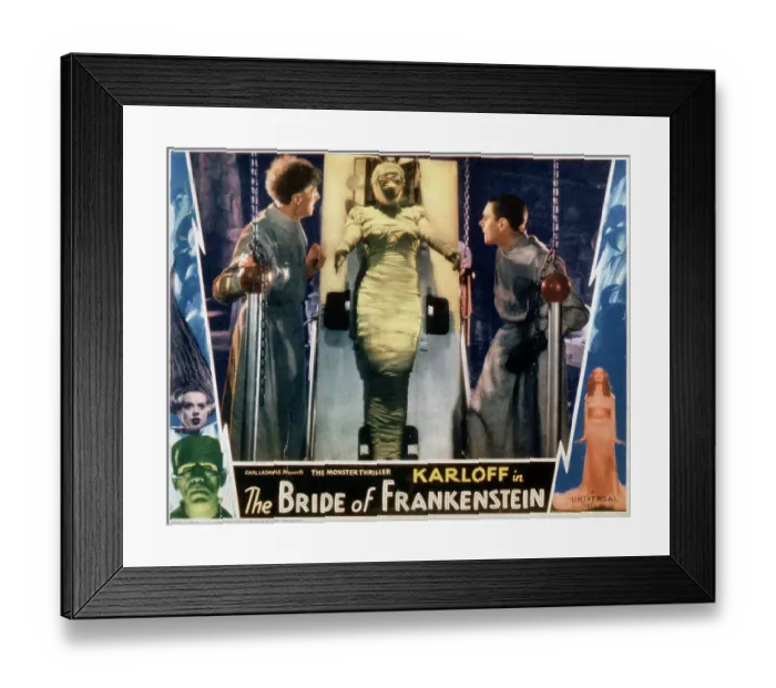 Framed Print : Bride of Frankenstein Movie Poster Framed Print : Bride of Frankenstein Movie Poster
