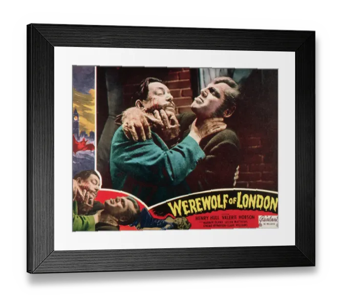 Framed Print : Werewolf of London Movie Poster Framed Print : Werewolf of London Movie Poster