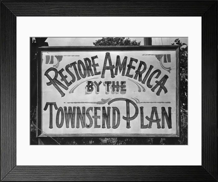 Framed Print : Billboard Advertising Townsend Plan Framed Print : Billboard Advertising Townsend Plan