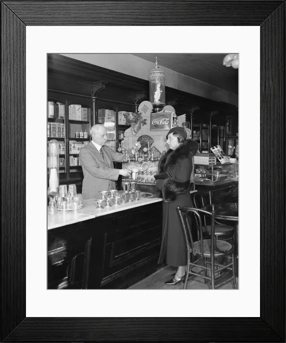 Framed Print : J. Sherman Drug Store Framed Print : J. Sherman Drug Store