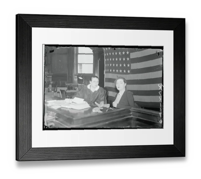Framed Print : Fannie Hurst Sitting Next to Jeannette Brill Framed Print : Fannie Hurst Sitting Next to Jeannette Brill