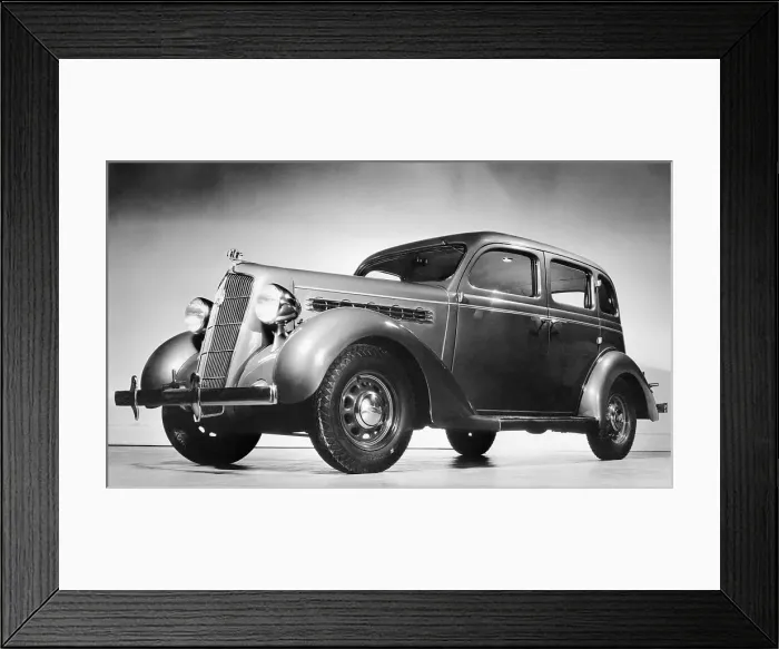 Framed Print : Early Plymouth Parked for Viewing Framed Print : Early Plymouth Parked for Viewing