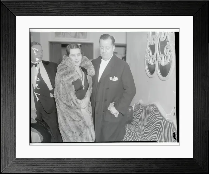 Framed Print : Lady Thelma Furness and Mr. David Cowles Framed Print : Lady Thelma Furness and Mr. David Cowles