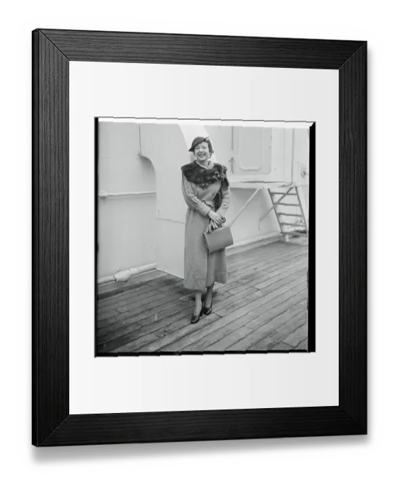 Framed Print : Portrait of Agnes de Mille Framed Print : Portrait of Agnes de Mille