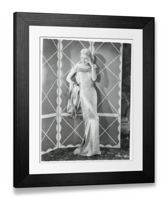 Framed Print : Woman Modeling a Beautiful Gown Framed Print : Woman Modeling a Beautiful Gown