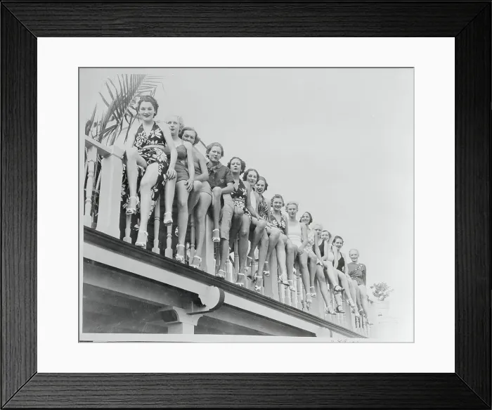 Framed Print : Modeling of Miami Beach Styles Framed Print : Modeling of Miami Beach Styles