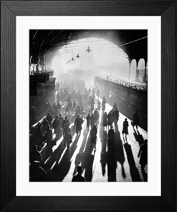 Framed Print : View of Sailors Arriving at Victoria Station Framed Print : View of Sailors Arriving at Victoria Station