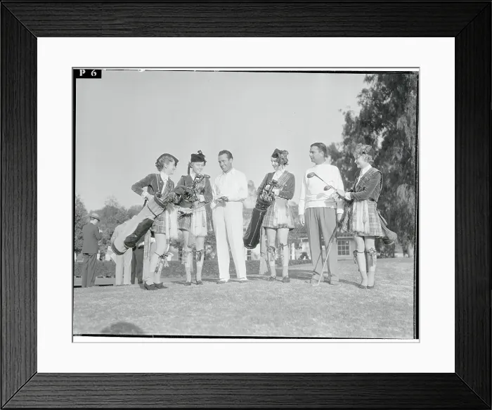 Framed Print : Golfing Harold Lloyd Group Framed Print : Golfing Harold Lloyd Group