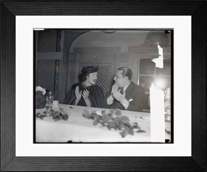 Framed Print : Kitty Carlisle and Arthur Lyons Clapping Framed Print : Kitty Carlisle and Arthur Lyons Clapping