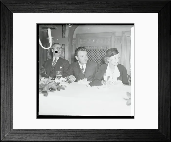 Framed Print : Mr. and Mrs. Charles Vidor Attending a Luncheon