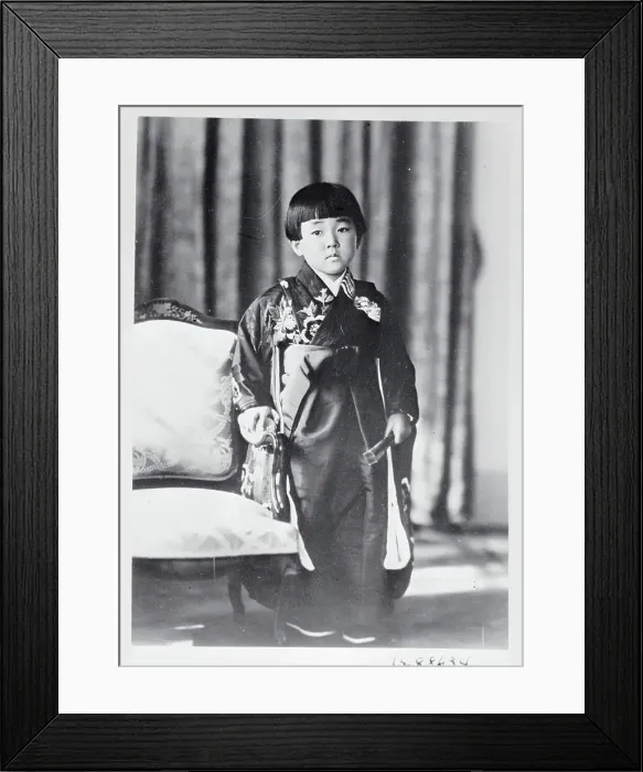Framed Print : Young Princess Kazuko Taka Standing by Chair Framed Print : Young Princess Kazuko Taka Standing by Chair