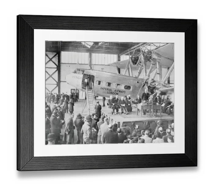 Framed Print : Lord Londonderry Speaking at an Inauguration