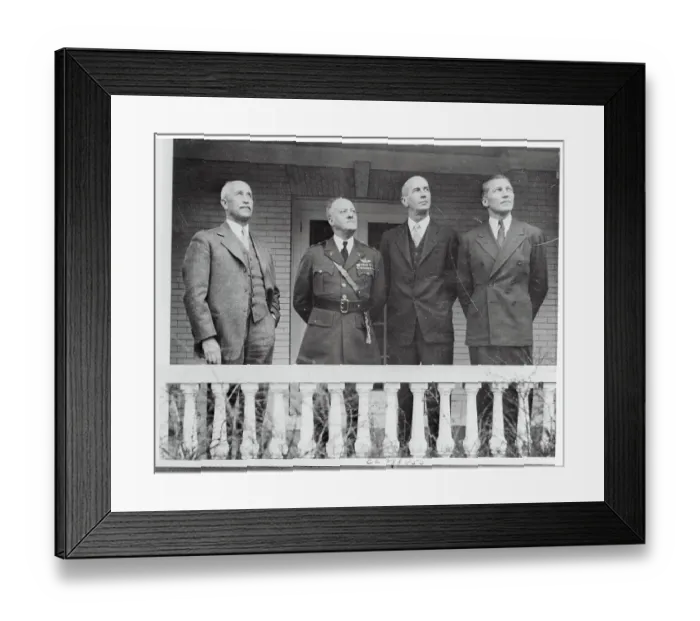 Framed Print : Orville Wright and Military Leaders Framed Print : Orville Wright and Military Leaders