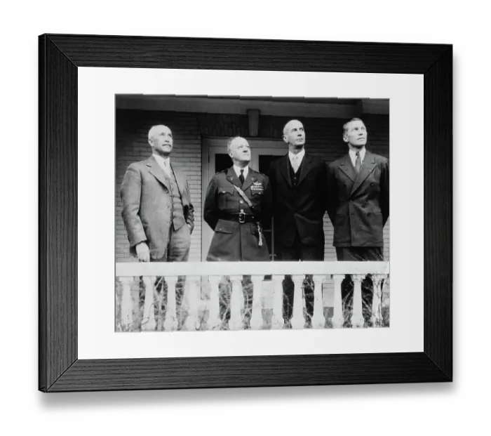 Framed Print : Orville Wright and Military Leaders Framed Print : Orville Wright and Military Leaders