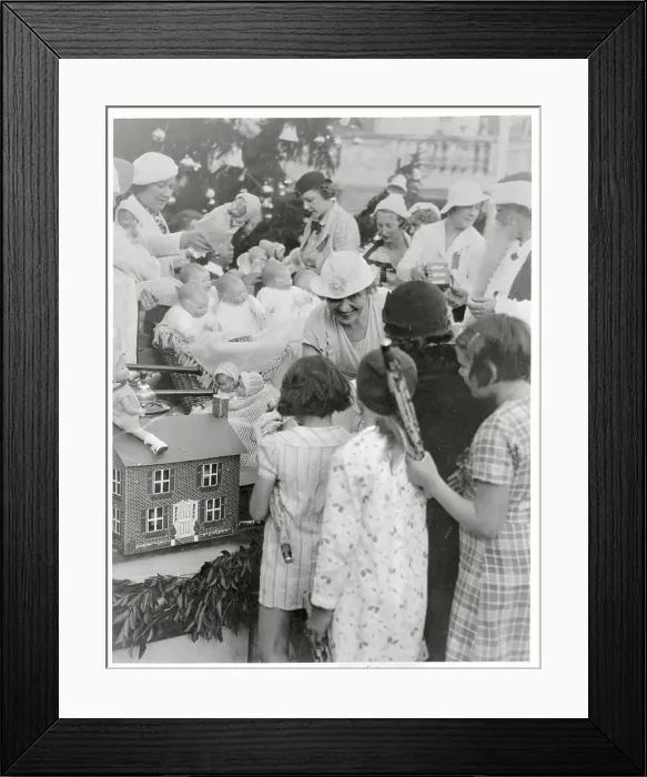 Framed Print : Grace Doherty Handing Out Christmas Presents Framed Print : Grace Doherty Handing Out Christmas Presents