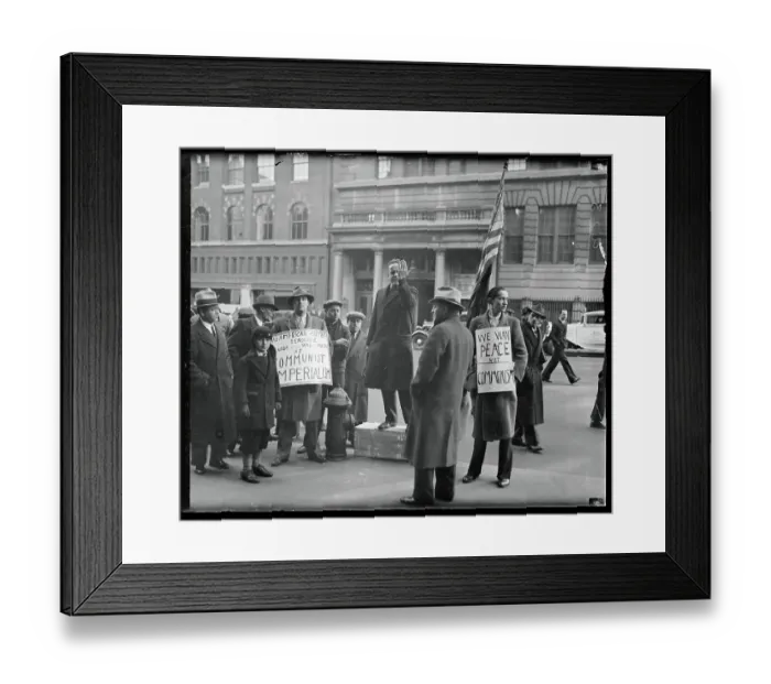 Framed Print : People Participating in a Demonstration Framed Print : People Participating in a Demonstration