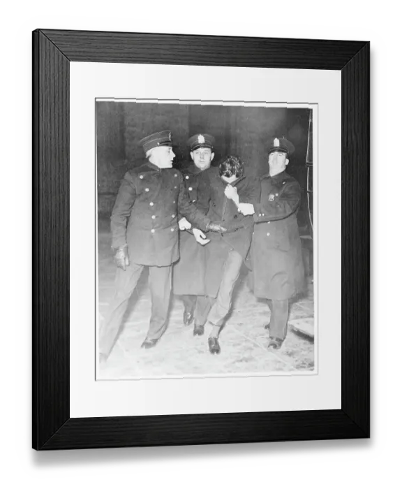 Framed Print : Joseph Barrett Being Arrested