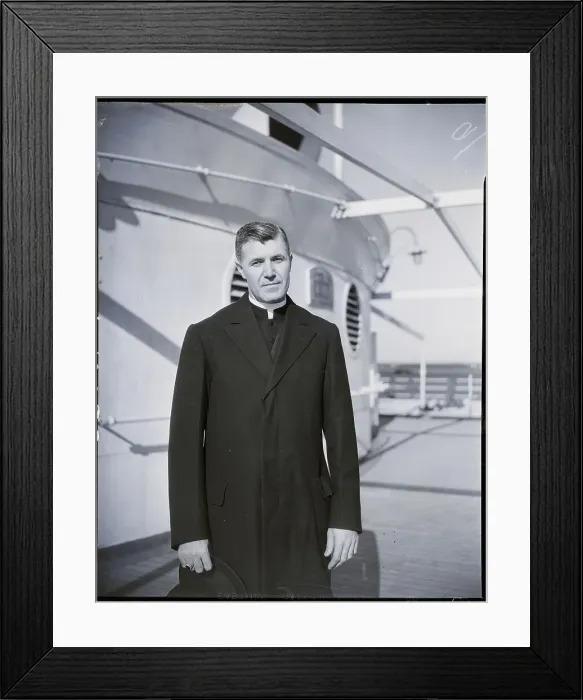 Framed Print : Bishop Stepen J. Donahue Seen On Ship Framed Print : Bishop Stepen J. Donahue Seen On Ship