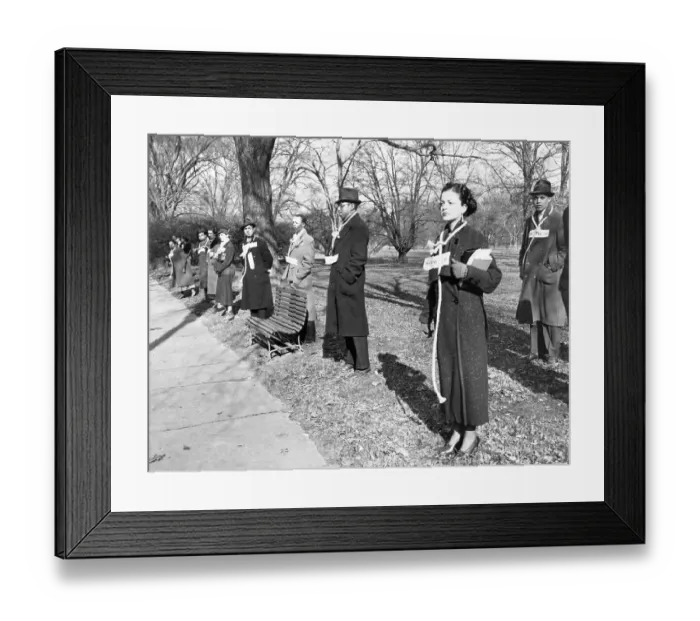 Framed Print : Demonstrators Wearing Nooses Framed Print : Demonstrators Wearing Nooses