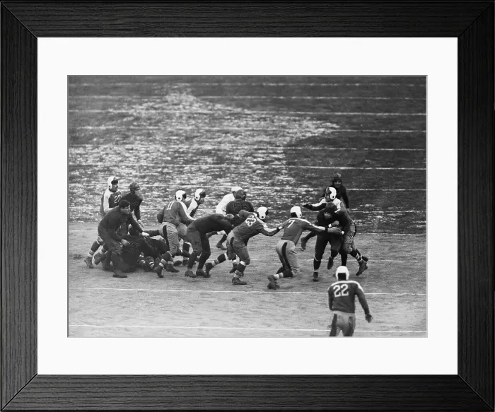 Framed Print : Bronco Nagurski During NFC Championship Game Framed Print : Bronco Nagurski During NFC Championship Game