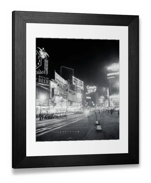 Framed Print : Night View of Times Square Framed Print : Night View of Times Square