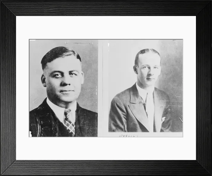 Framed Print : Slain Federal Agents Cowley And Hollis Framed Print : Slain Federal Agents Cowley And Hollis