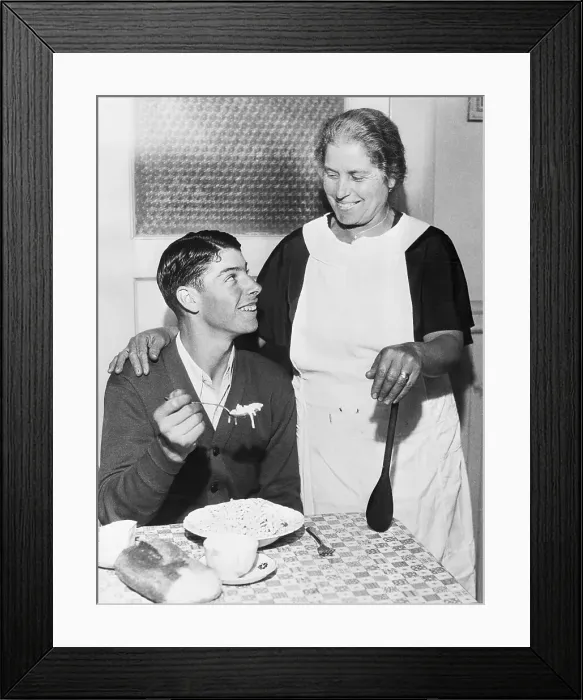 Framed Print : Joe DiMaggio and His Mother Rosalie Framed Print : Joe DiMaggio and His Mother Rosalie