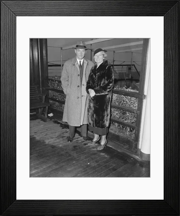Framed Print : Walter and Faye Lippmann Framed Print : Walter and Faye Lippmann