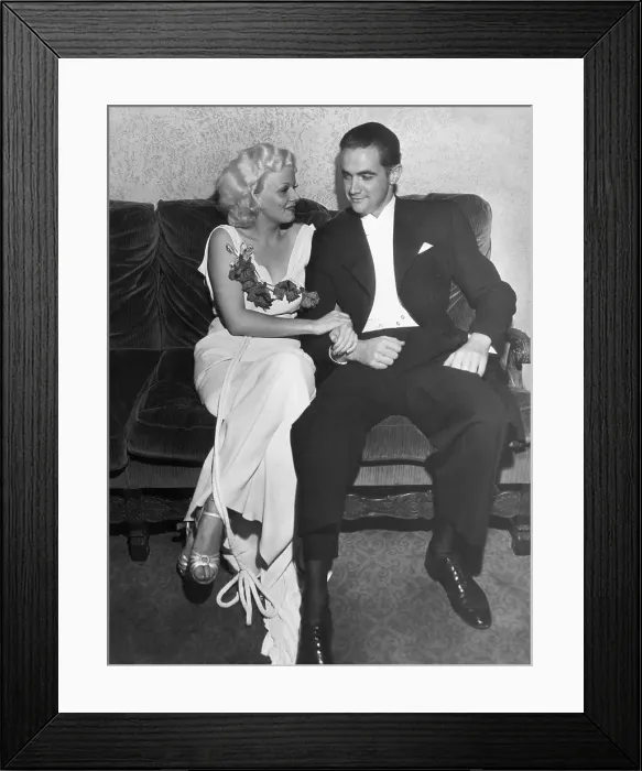 Framed Print : Howard Hughes and Jean Harlow Framed Print : Howard Hughes and Jean Harlow