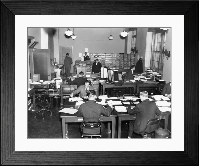 Framed Print : Offices of the National Recovery Administration Framed Print : Offices of the National Recovery Administration